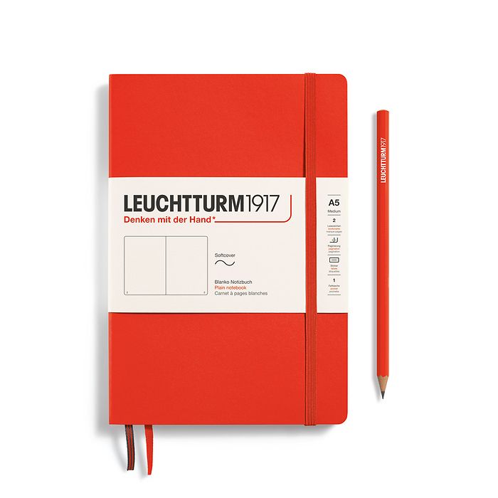 CAIET A5 VELIN COPERTA FLEXIBILA PORTOCALIU INCHIS LOBSTER LEUCHTTURM CAIET A5 VELIN COPERTA FLEXIBILA PORTOCALIU INCHIS LOBSTER LEUCHTTURM